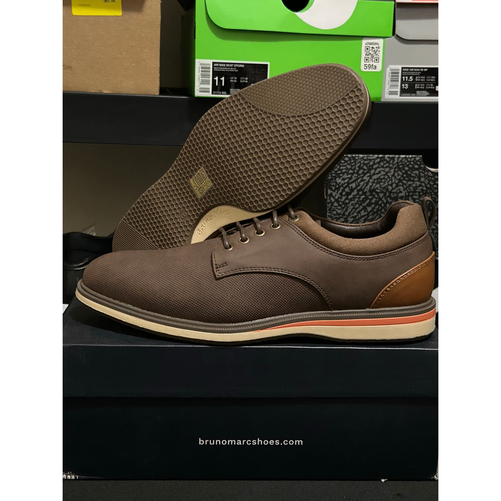 Bruno Marc Oxford Brown  56 Retail  Size 8  Brand New